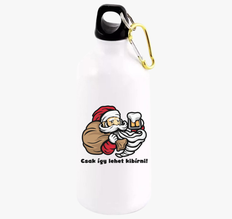 Csak így lehet kibírni mikulás sör kulacs