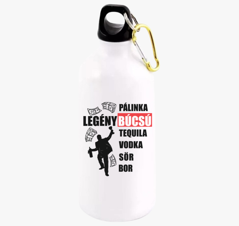 Legénybúcsú italokkal kulacs
