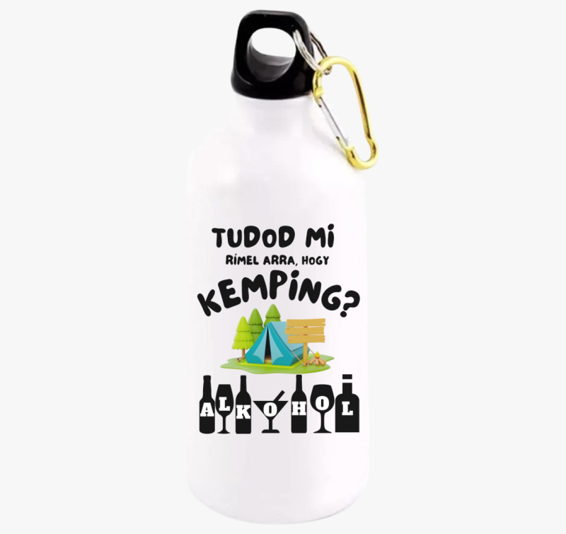 Vicces kemping kulacs, alkohol , sátor
