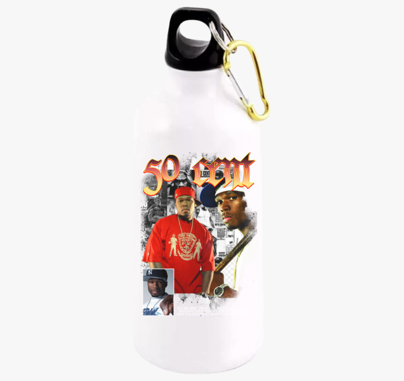 50 Cent arcképes kulacs