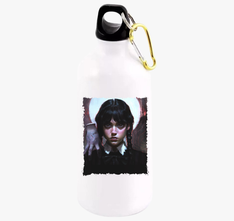 Wednesday és Izé festmény kulacs