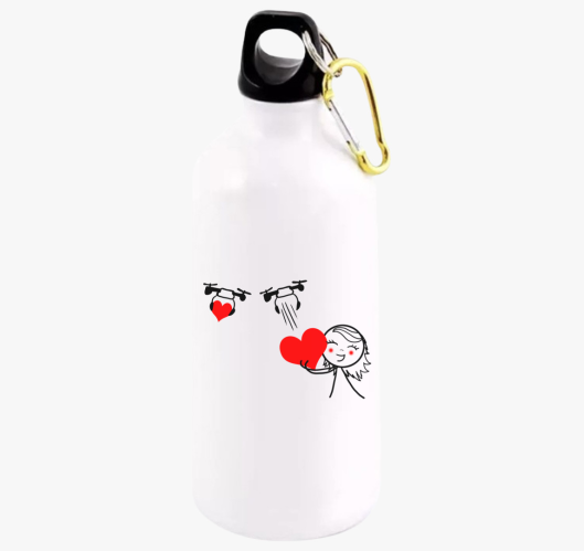 Szívdrón lány páros kulacs