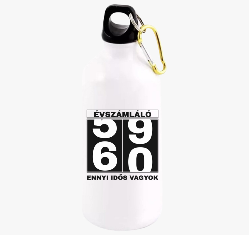 Évszámláló 60 éves szülinapi kulacs