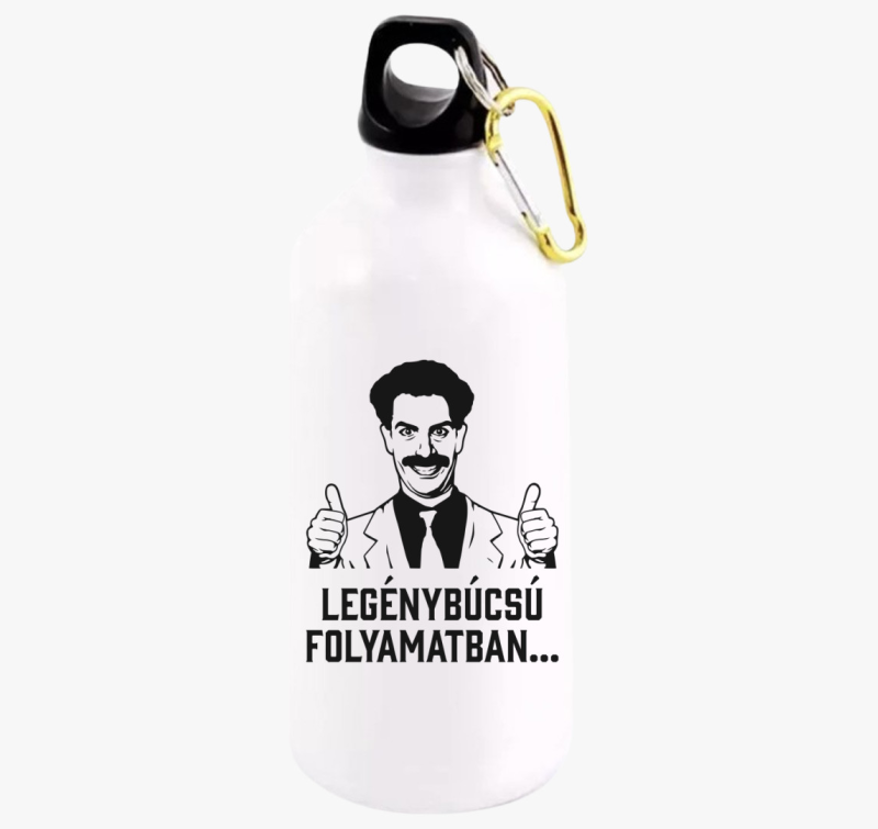 Borat legénybúcsú folyamatban kulacs