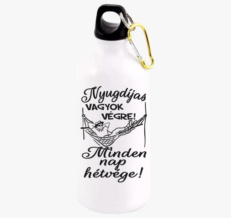 Nyugdíjas vagyok végre! Minden nap hétvége! férfi kulacs