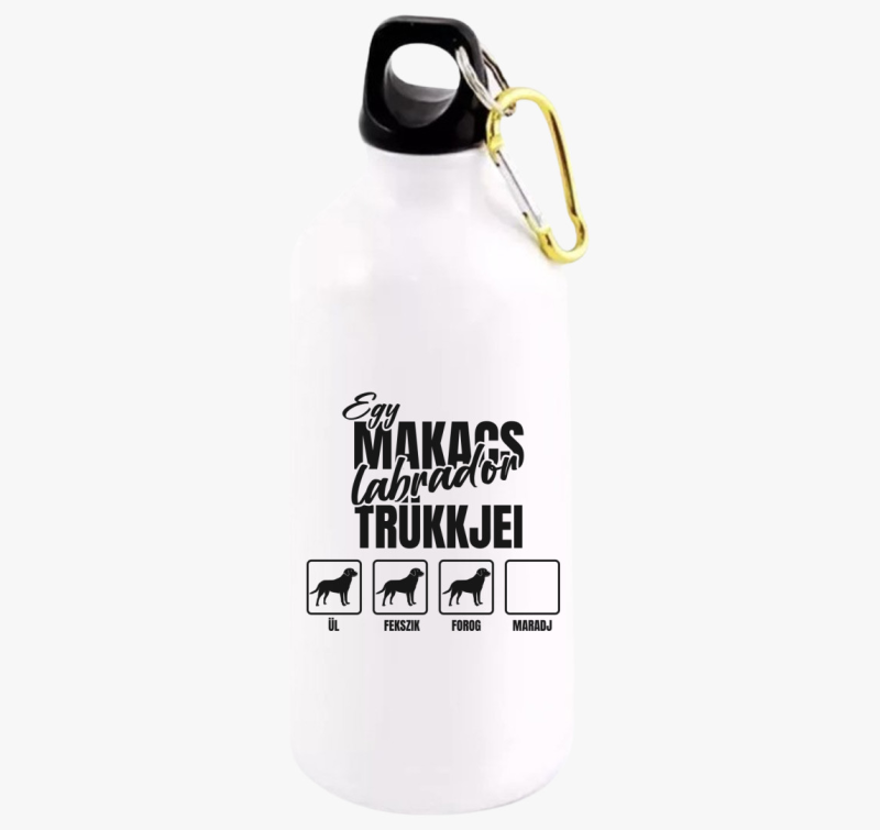 Egy makacs labrador trükkjei kulacs