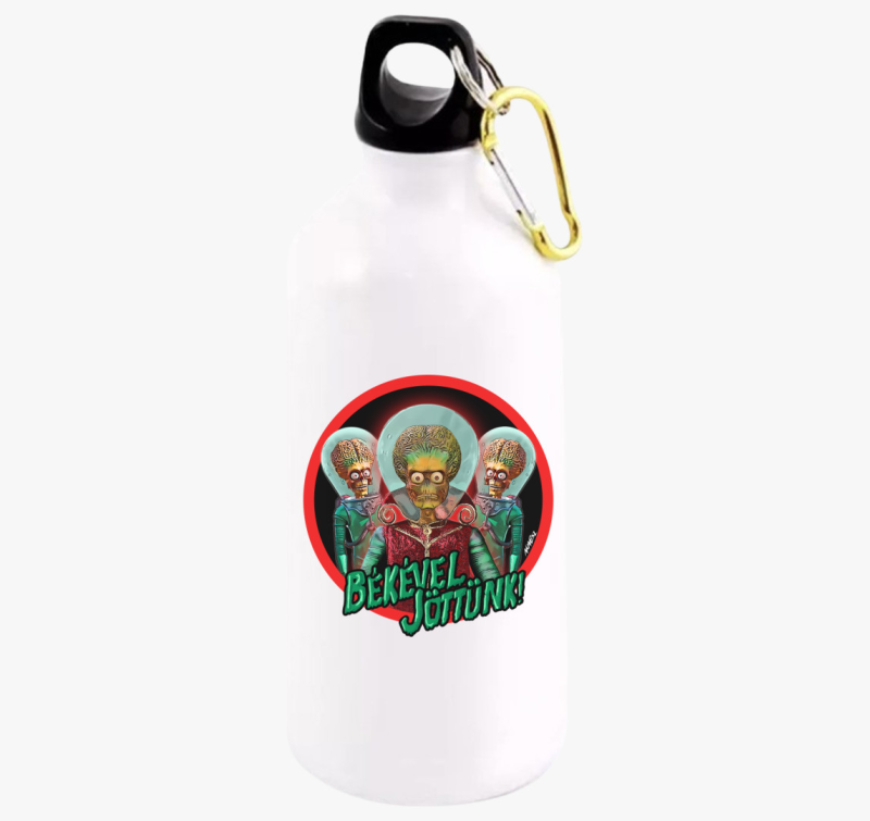 Békével jöttünk! (piros) kulacs