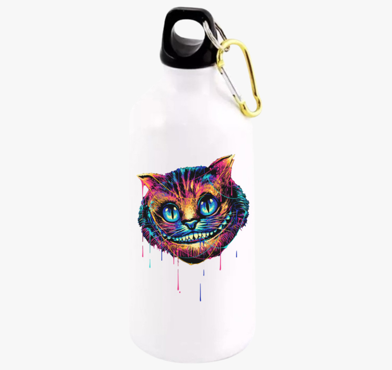Colorful cat face kulacs