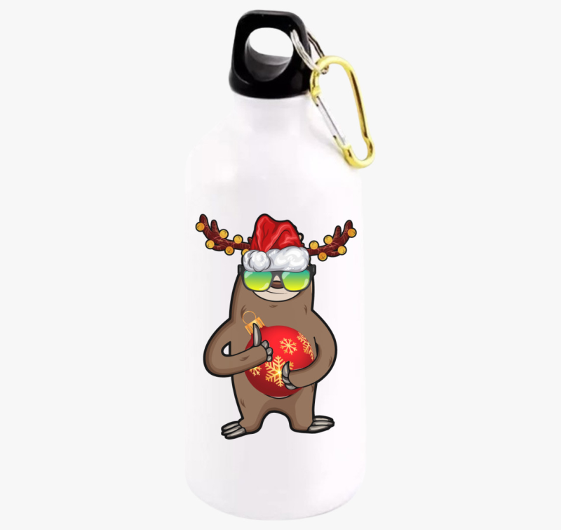 Laza karácsonyi lajhár kulacs