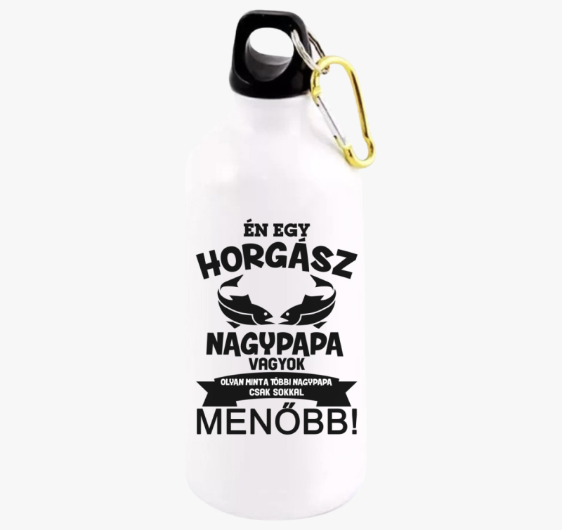 Horgász nagypapa kulacs