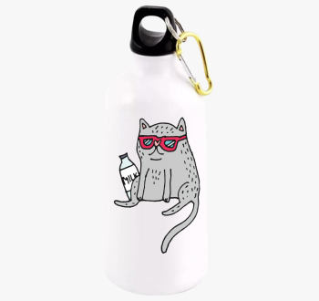 Beállt macska kulacs