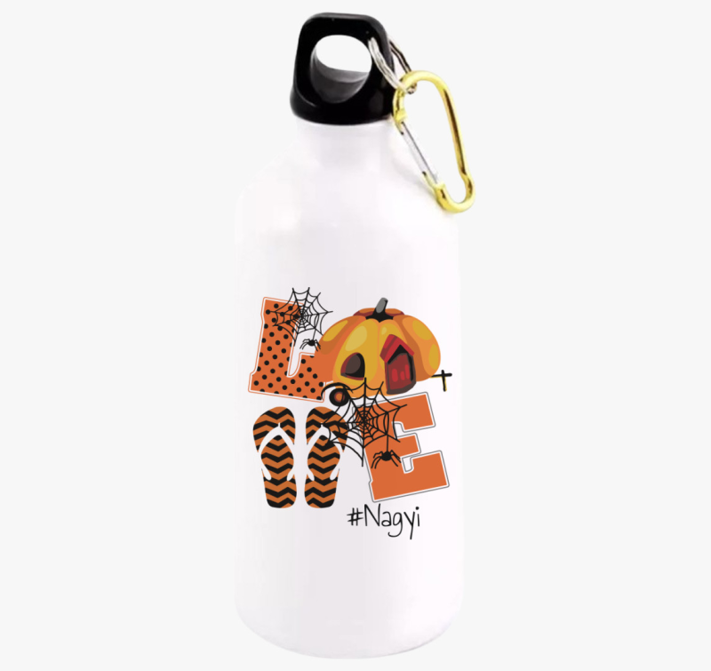 Halloweeni kulacs-egyedi névvel