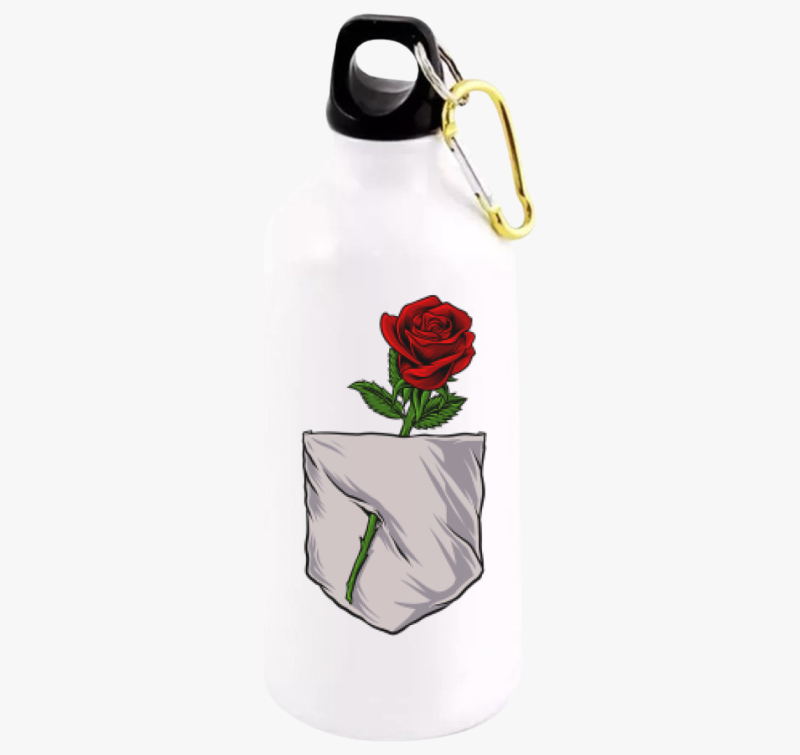 Rózsás zsebmintás kulacs