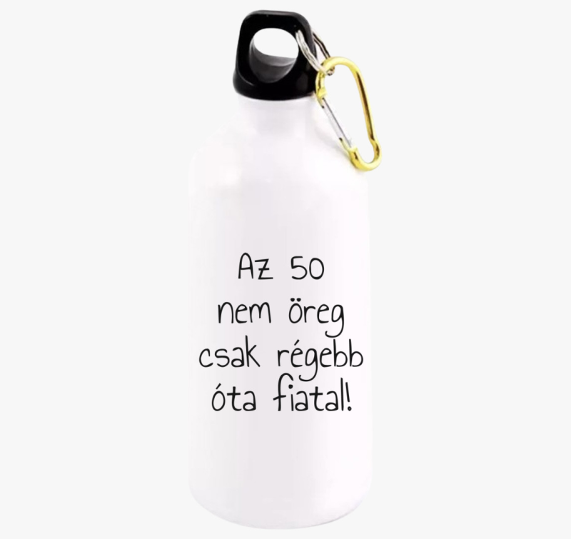 Nem öreg csak régebb óta fiatal kulacs (választható évszám)