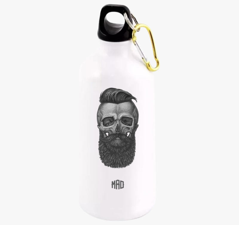 Szakállas koponya kulacs