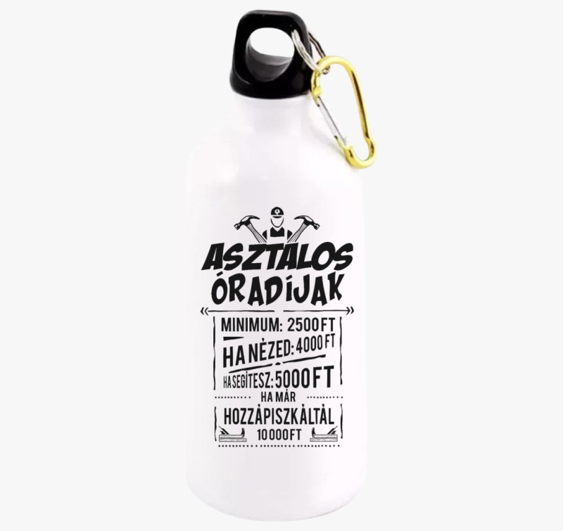 Asztalos Óradíjak kulacs