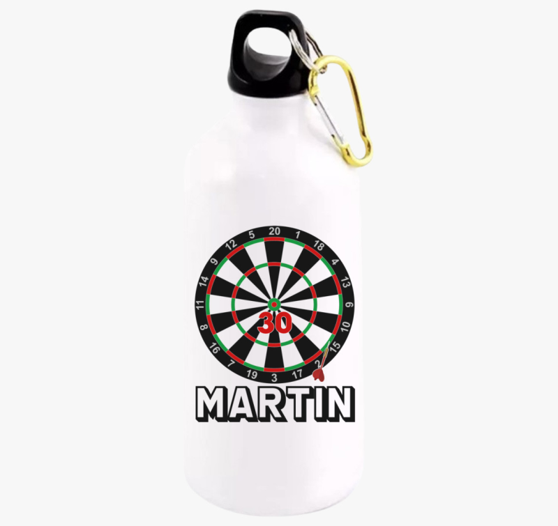 Dartsos Születésnapos kulacs ( válaszható névvel, választható számmal )