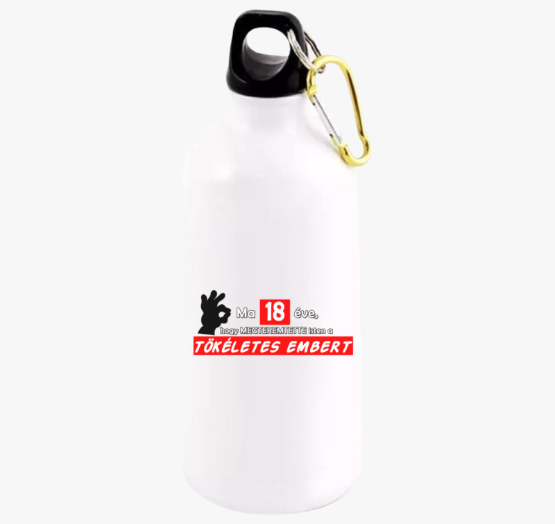 Isten megteremtette a tökéletes embert kulacs - Megadható életkorral - 