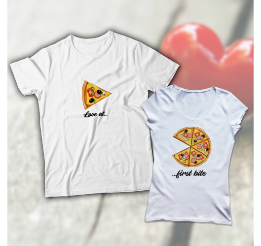Pizzás páros póló