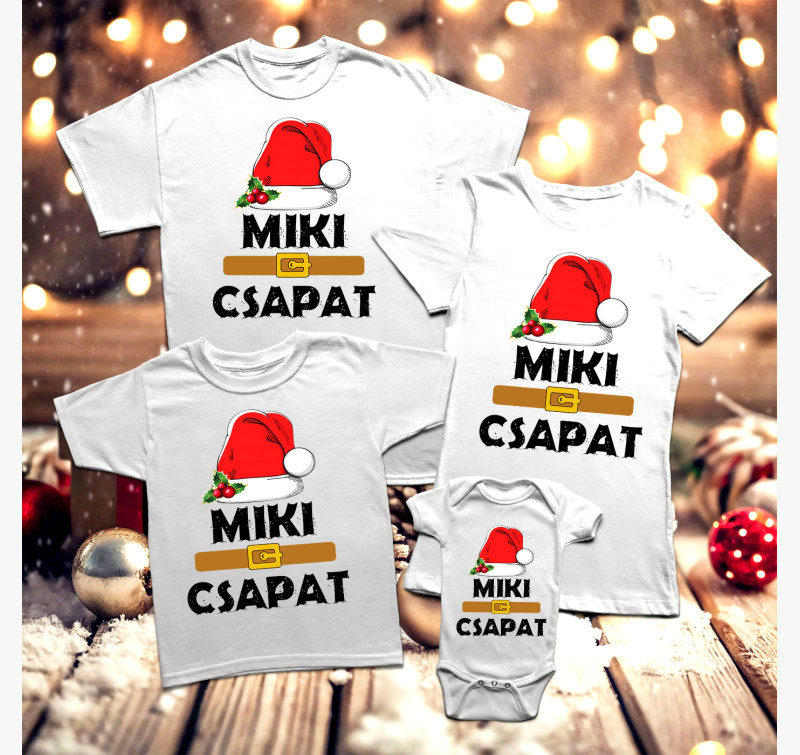 Miki csapat családi pólószett