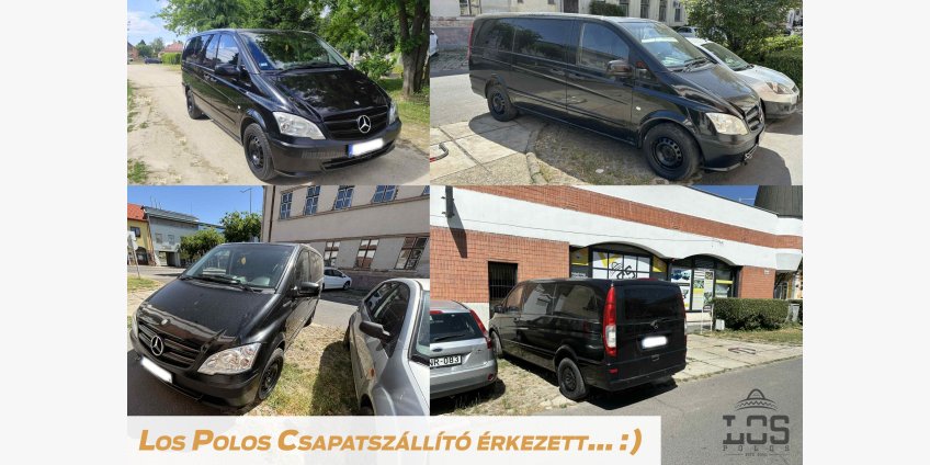 Los Polos csapatszállító mikrobusz érkezett :)