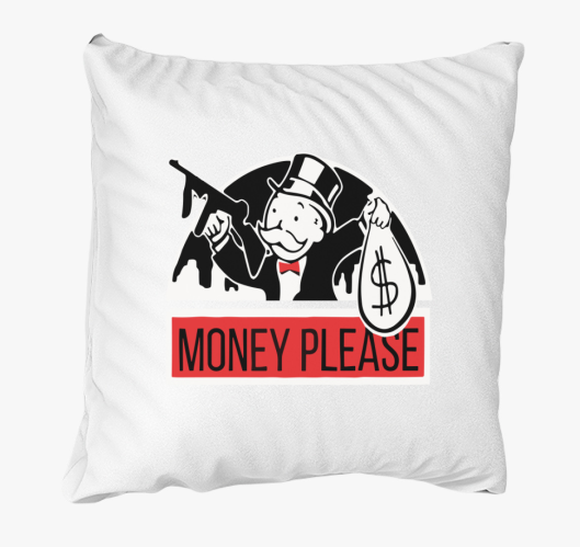 Monopoly Money Please párna