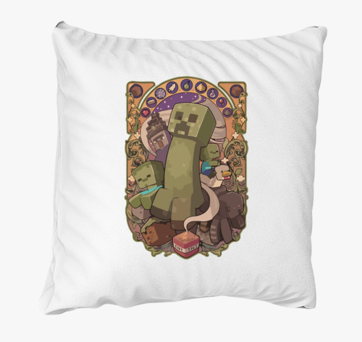 Minecraft zombi tnt párna