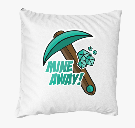 Minecraft mine away párna