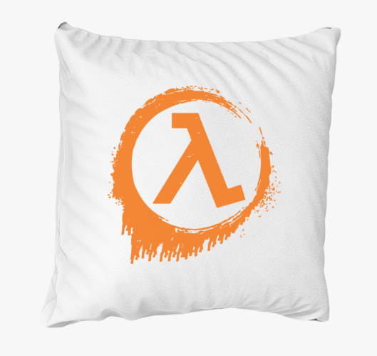 Half Life logo párna