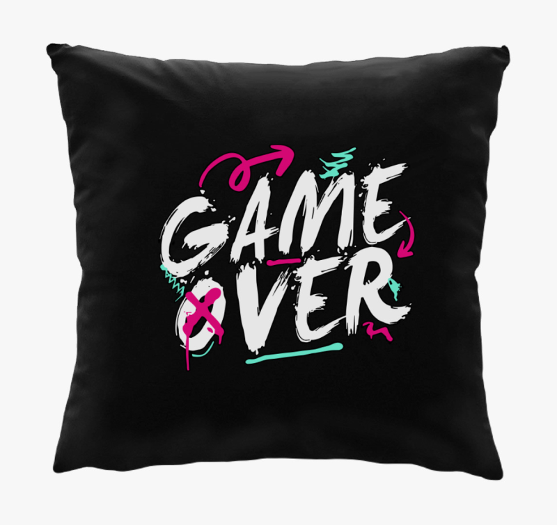 GameOver feliratos párna