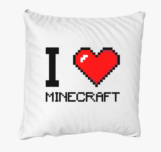 I love minecraft párna