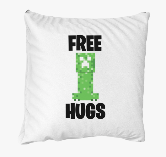 Minecraft free hug párna