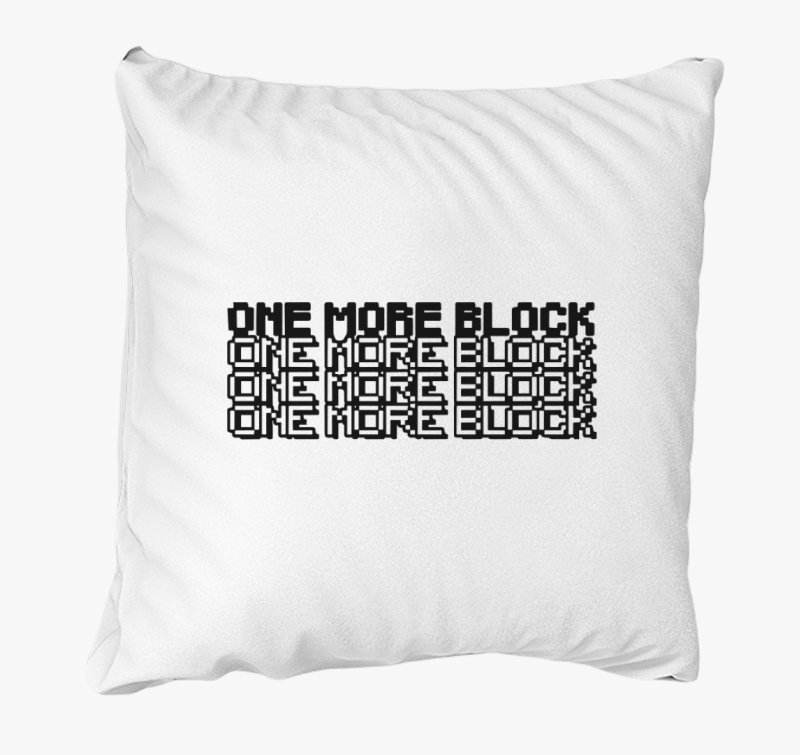 Minecraft one more block párna