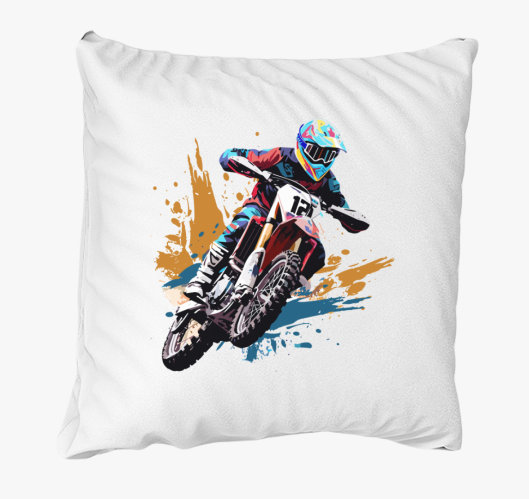 Szines motoros párna