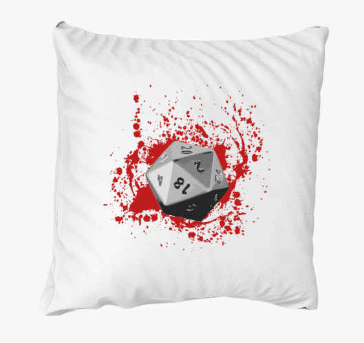 Sok oldalú dobókocka párna