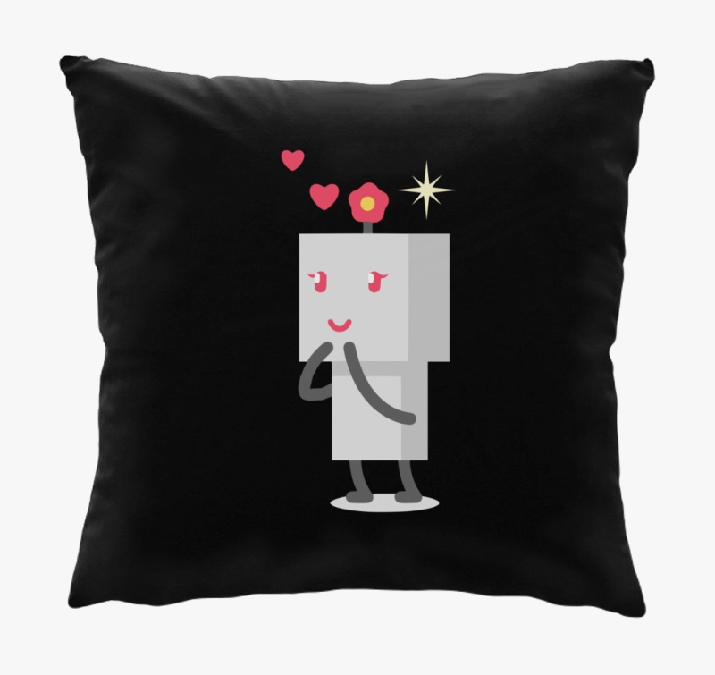 Robot szerelmes lány páros párna