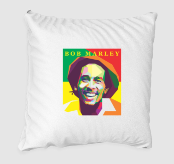 Bob Marley színes portré párna