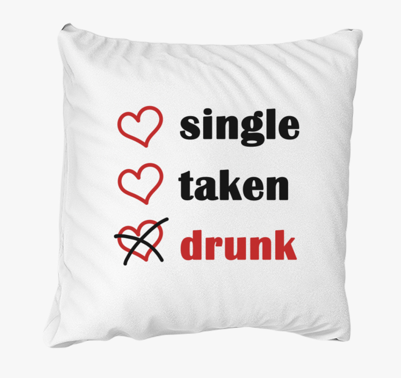Married Single Drunk párna