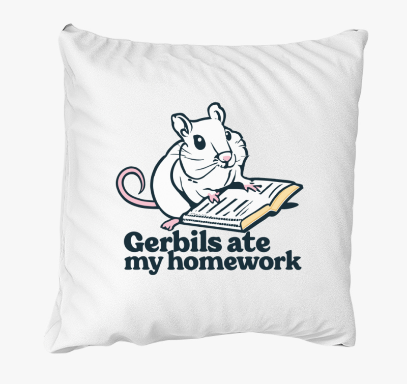 Gerbils homework párna
