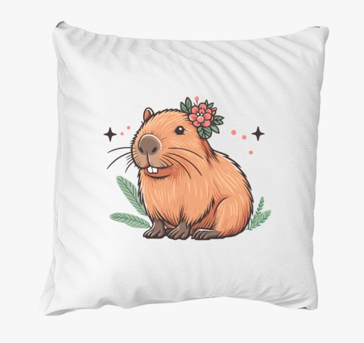 Capybara lány párna