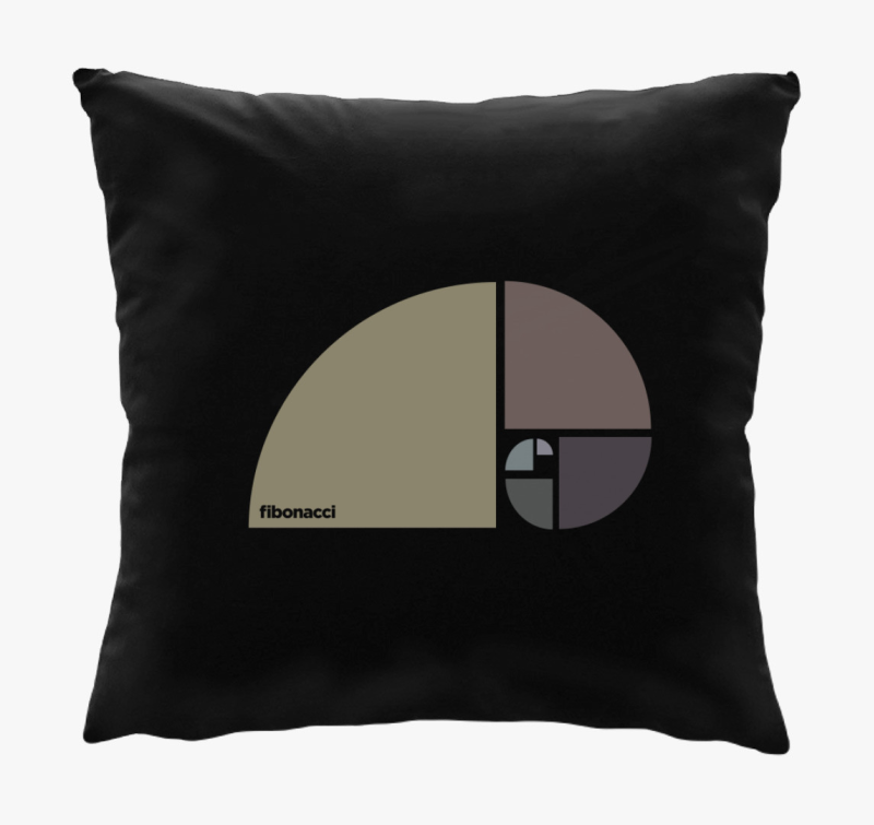 Fibonacci aranymetszés design párna