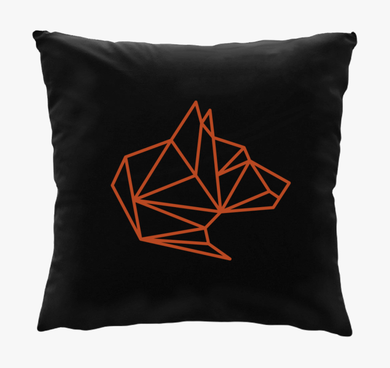 Farkas fejes poligon design párna