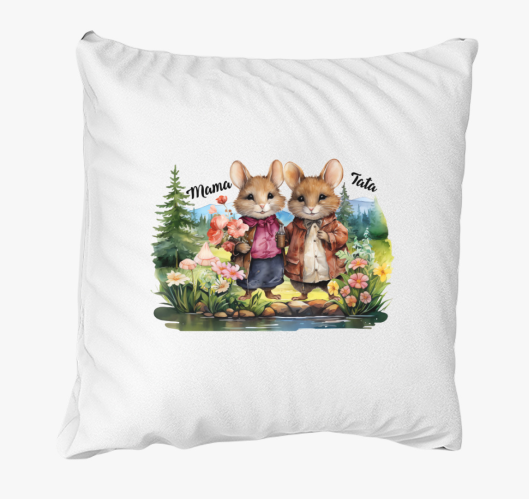 Szerelmes Egérkék párna