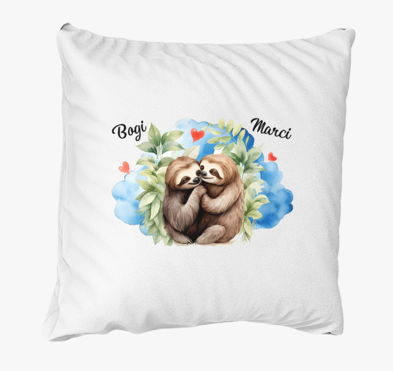 Összebújós szerelmes Lajhárok párna