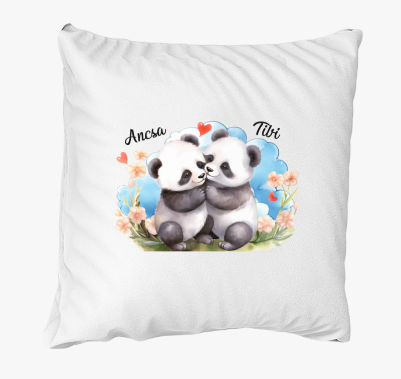 Összebújós szerelmes Panda párna
