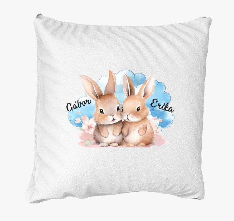 Összebújós szerelmes Nyuszik párna