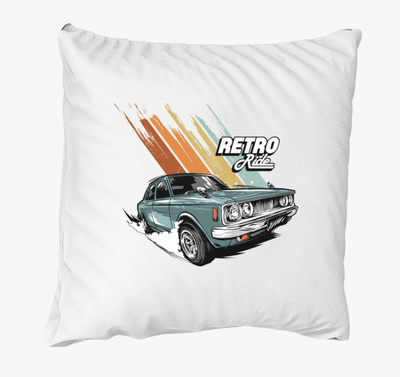 Retro Ride Autós design párna