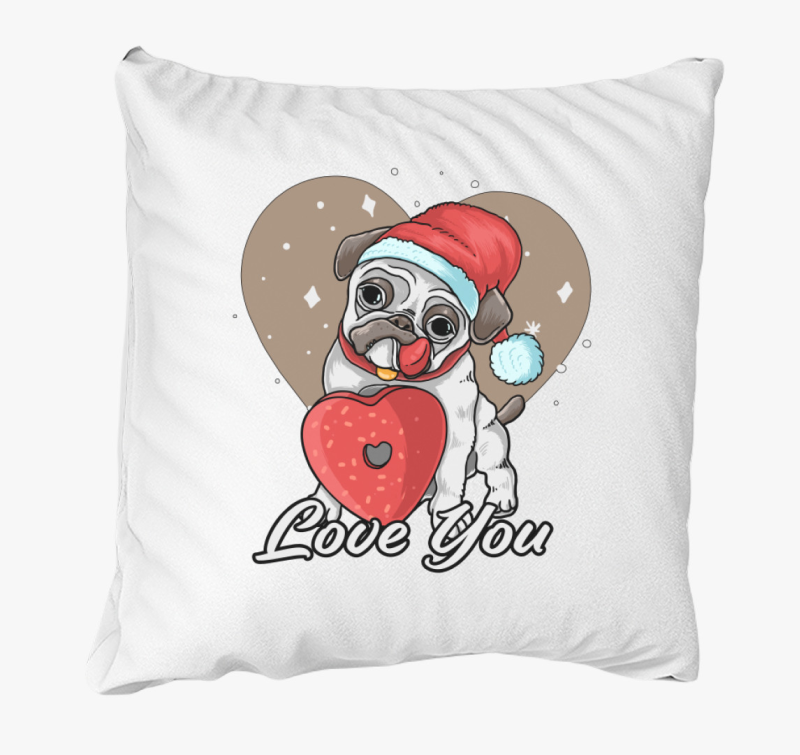 Cuki valentin napi kutyás párna