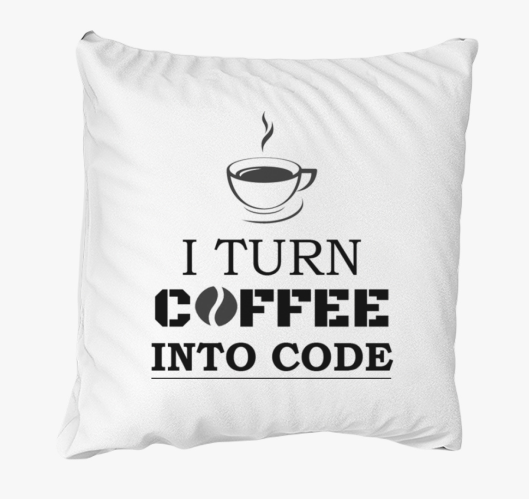 Kóddá alakítom a kávét párna ...