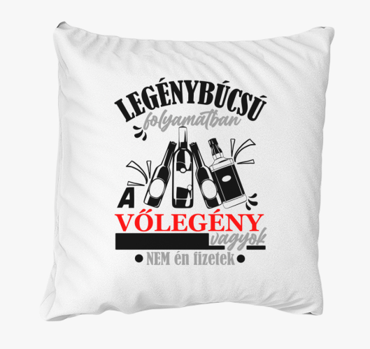 Legénybúcsús Vőlegény párna...